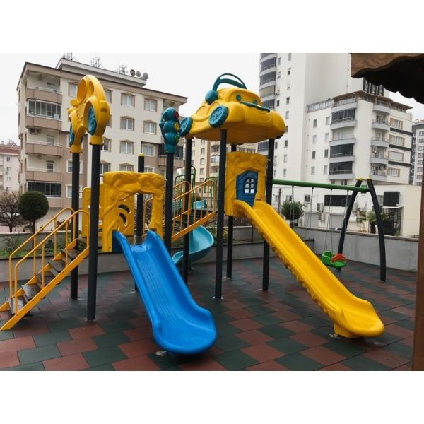 iki kule araba seri çocuk oyun park